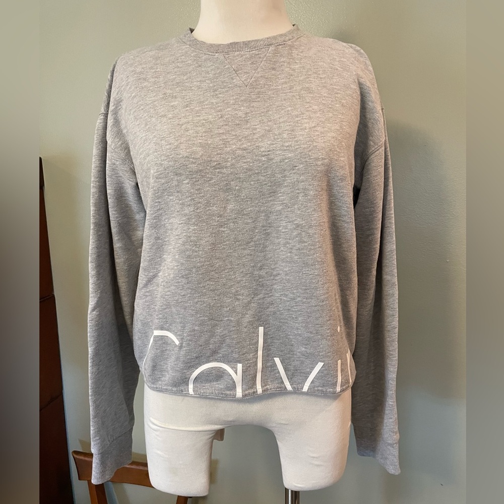 Calvin Klein Cropped Logo Sweatshirt - medium